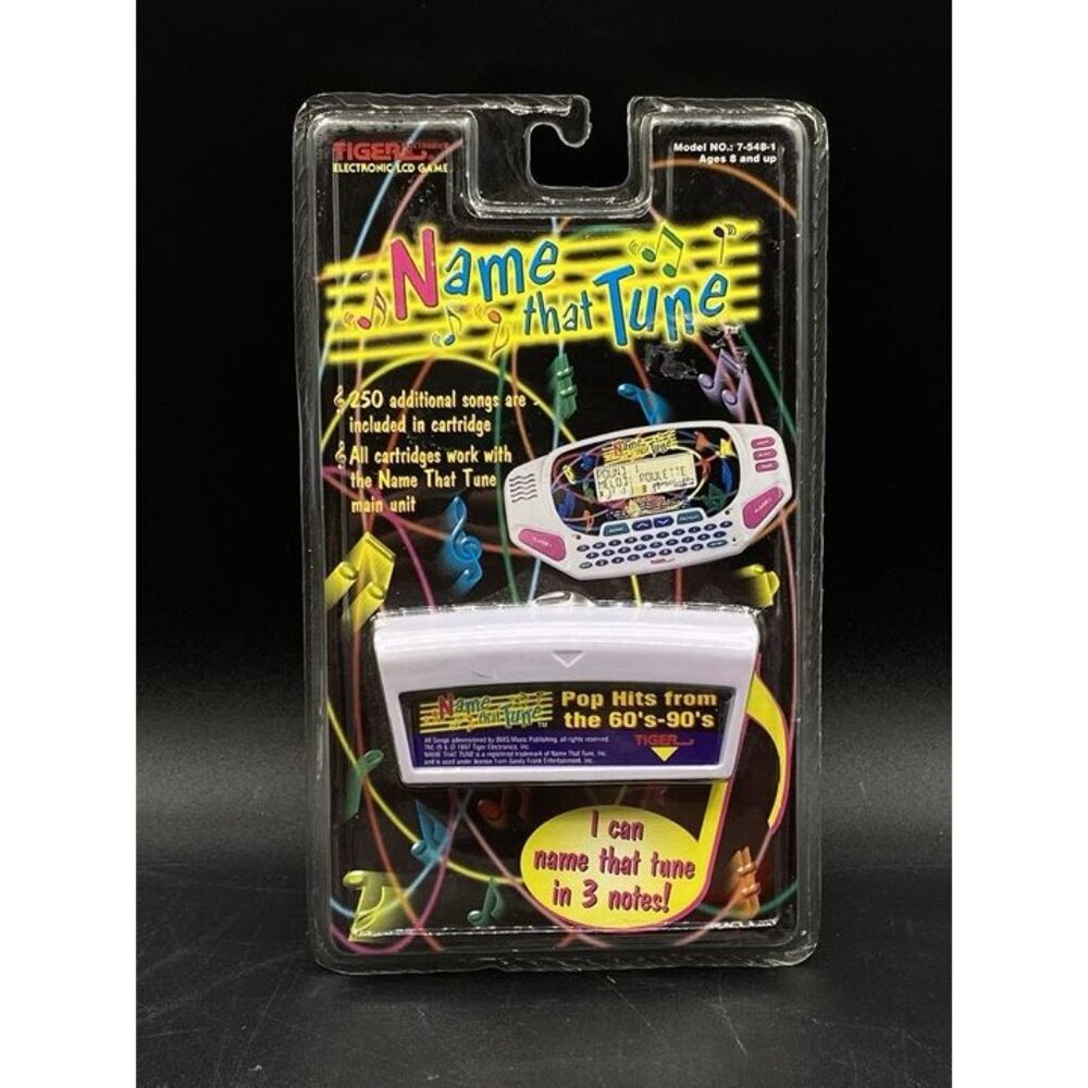 Tiger Electronic Name That Tune Handheld Cartridge Pop Hits 60s-90s New